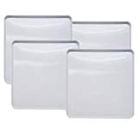 Range Kleen Range Kleen 563 Burner Kovers Square Set; White - 4 Piece 563
